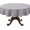 Grey, variant on Fennco Styles Laser-Cut Hemstitch Tablecloth 60" Round - Rust Soft Textured Elegant Table Cover for Home Décor, Dining Table, Banquet, Family Gatherings, and Special Occasions