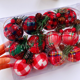 thumbnail image 4 of Bola de tela hecha a mano para Navidad, rejilla decorativa hecha a mano, colgante para árbol de Navidad, 4 of 5