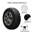thumbnail image 4 of Kdxio Donuts for Tire Cover Wheel Protectors Tyre Covers Weatherproof Wheel Covers Universal Fit for Trailer Rv SUV Truck Camper Travel Trailers 15 inch, 4 of 8