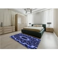 thumbnail image 4 of Ahgly Company Indoor Rectangle Patterned Midnight Blue Area Rugs, 7' x 9', 4 of 6