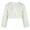 White, variant on Quaouag Girls Cozy Faux Fur Childrens Kids Bolero Shrug Jacket Wrap Coat
