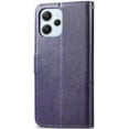 thumbnail image 3 of Wallet Phone Case for Redmi 12,Four Leaf Clover Pattern PU Leather Case with Magnetic Clasp and Cash Card Slots Holster for Redmi 12,SYC Purple, 3 of 9