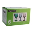 thumbnail image 3 of Juego 6 Copas de Vidrio Grueso con Diseño Diamante en Relieve, Capacidad 354 ml, Color Gris, 3 of 5