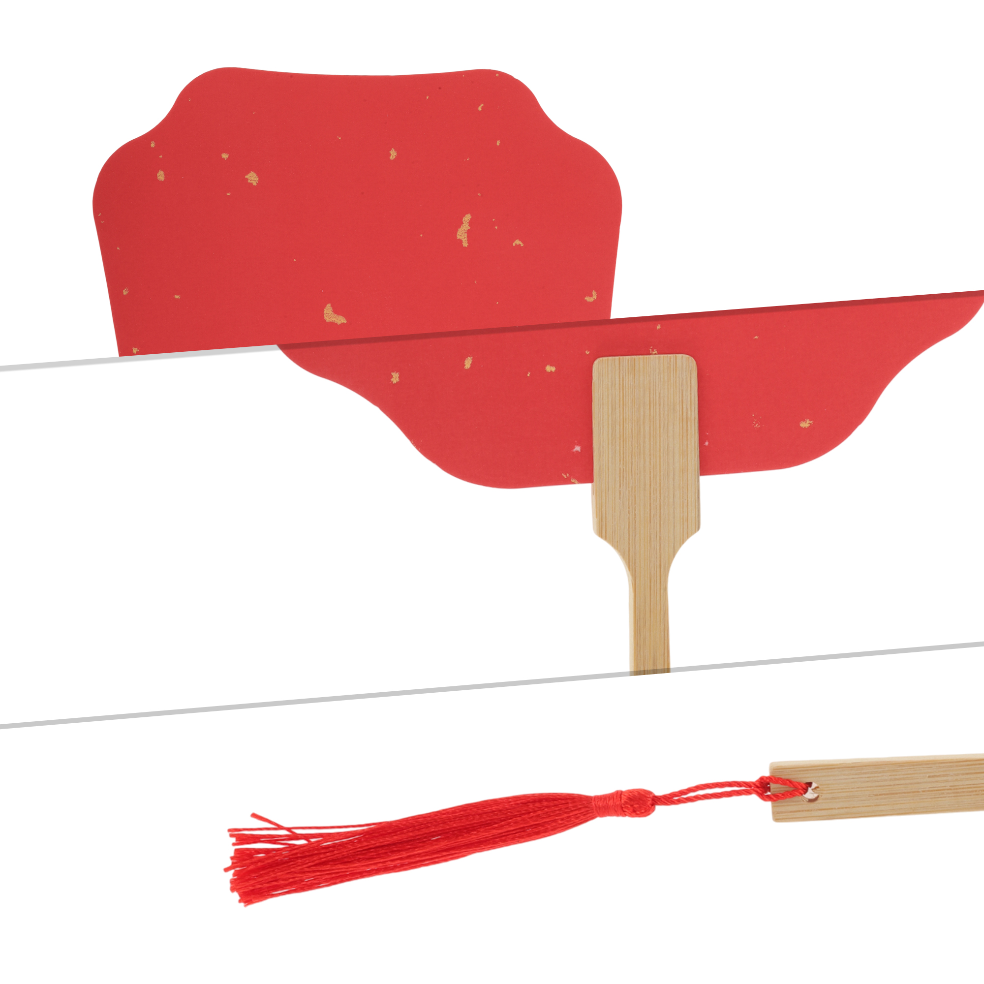 Unique Bargains Folding Fan Red Flying Fairy