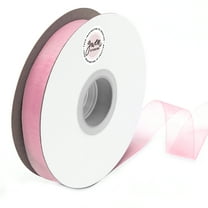 Pink Sheer Organza Ribbon for Crafts and Gift Wrap, 7/8" x 100 Yards by Gwen Studios