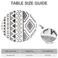 thumbnail image 6 of Vinyl Round Tablecover with Floral Bohemian Print, 44 Inch Elastic Edge Fits 38-42 Inch Tables, 6 of 7