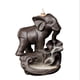 thumbnail image 3 of Soporte de incienso de elefante con 20 conos de incienso de reflujo, reflujo de soporte de incienso de cerámica de Asia, 3 of 7