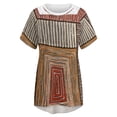 thumbnail image 4 of African Tribal Ethnic Colorful Bohemian Pattern Geometric Tribal Mud Ruffle Short Sleeve T-Shirt Women'S T-Shirts Tee Fashion, 4 of 6