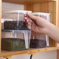 thumbnail image 3 of Airtight Food Storage Containers, Plastic Kitchen Storage Canisters with Handle, Pantry Organization Containers Leak Proof Stackable Jars for Dry Food and Cereal, 3 of 5
