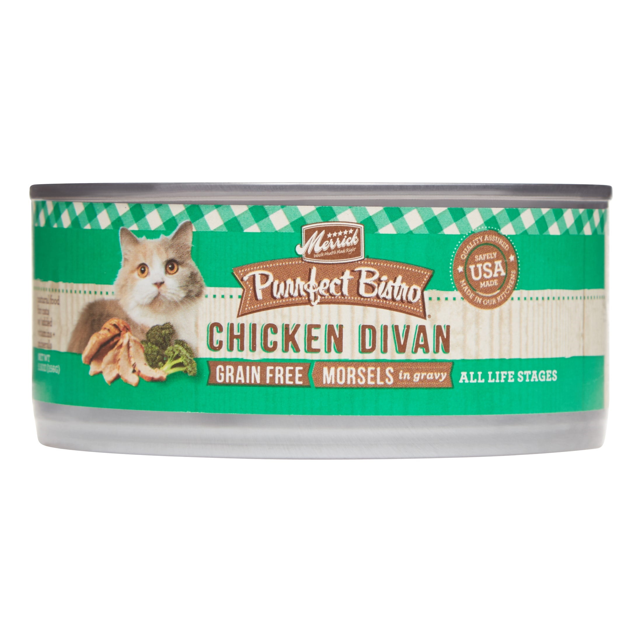Merrick Purrfect Bistro GrainFree Chicken Divan Wet Cat Food, 5.5 oz