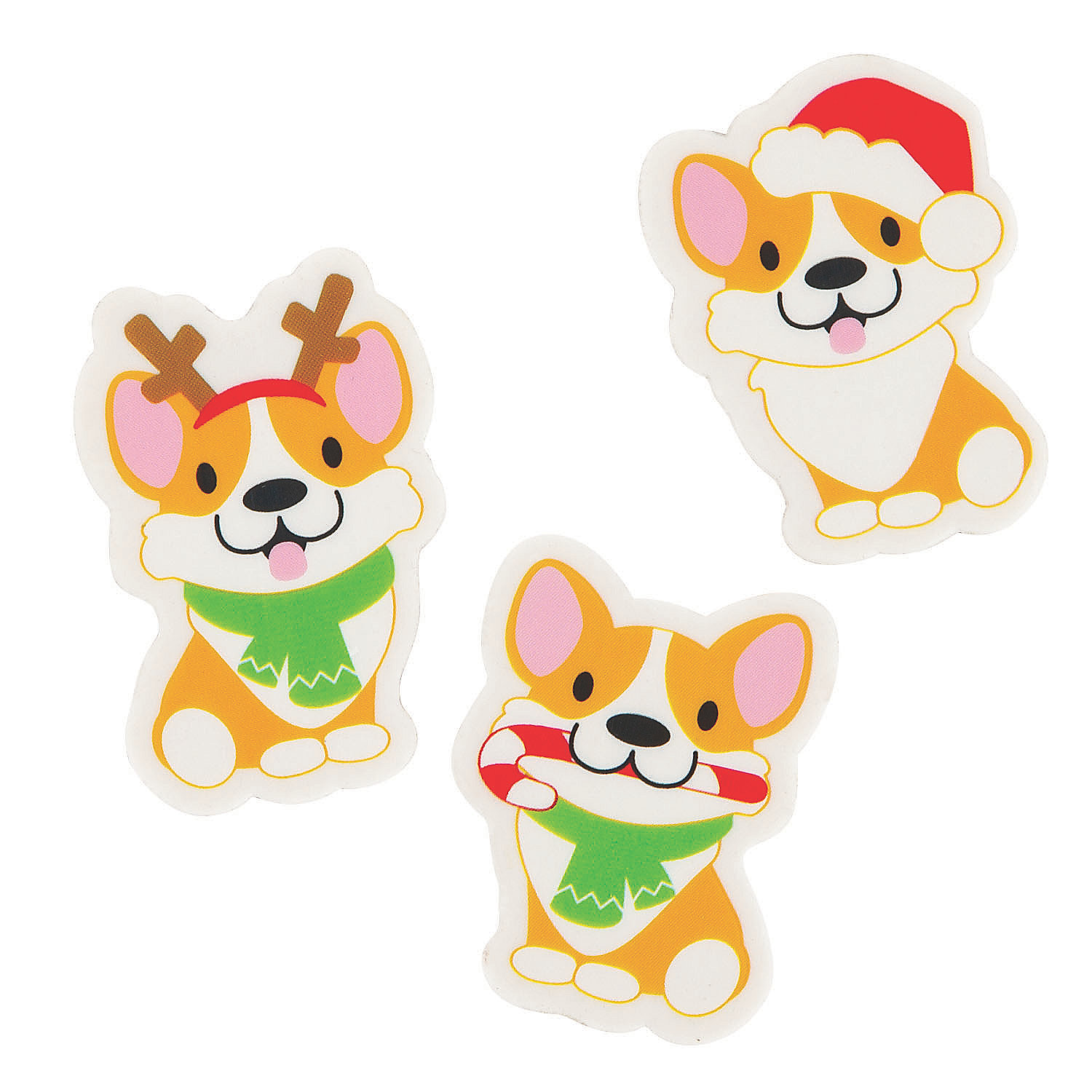 Christmas Erasers Party Favors 24 Pieces
