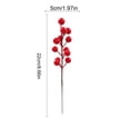 thumbnail image 2 of Lunxisen 1 Pcs Easter Artificial Green Pines Needle Berry Branches Spring Home Decoration Centerpiece, 2 of 9