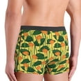 thumbnail image 4 of Men's Boxer Briefs, Green LeavesCalla Lily Flowers Soft Comfy Mens Underwear Boxer Briefs Breathable With Widen Waist, 4 of 7