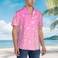 thumbnail image 5 of Goofa Breast Cancer Pink Ribbons Awareness Hawaiian Shirt for Men, Unisex Summer Beach Casual Short Sleeve Button Down Shirts,Aloha Tropical Floral print shirt-XX-Large, 5 of 9