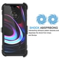 thumbnail image 2 of EBIZCITY Belt Clip Holster Case For Motorola Moto Edge 2021 / Moto Edge 5G UW, Shockproof Phone Case with Built-in Screen Protector for Moto Edge 2021 / Moto Edge 5G UW -Black, 2 of 6