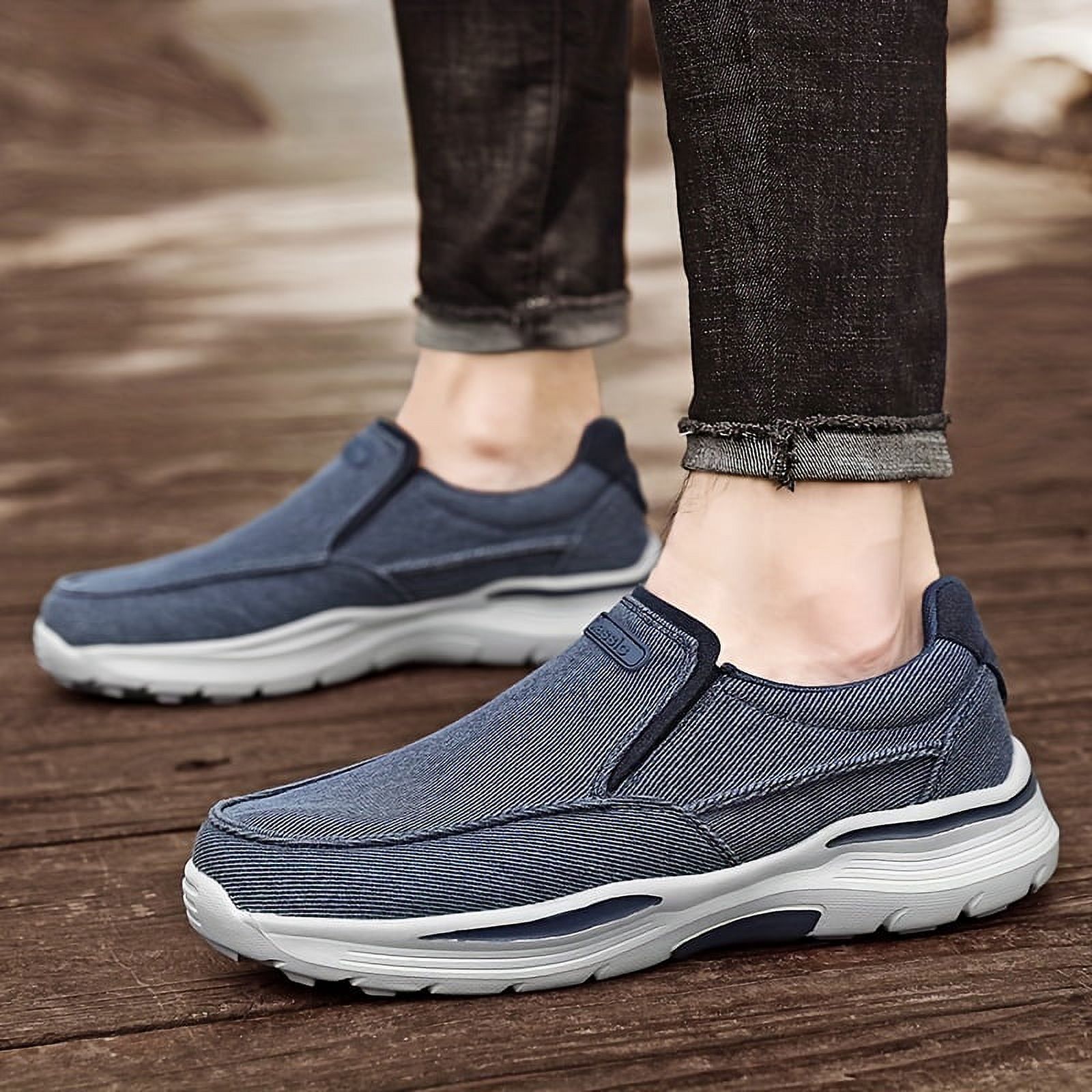 Men's Loafer Shoes, Breathable Non-slip Slip On Shoes, Men's Walking ...