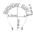 thumbnail image 2 of Happy Birthday Party Decorations for Women Girls Birthday Girl Headband Sweet Happy Birthday Accessories Crown for Girl Bling Silver Hair Head Band for Women Birthday Christmas Gifts for Women Girl, 2 of 7