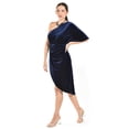 thumbnail image 2 of Vestido de terciopelo de un hombro Roman Fashion /Juvenil, 42723 (Azul marino) azul marino M, 2 of 5