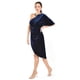thumbnail image 2 of Vestido de terciopelo de un hombro Roman Fashion /Juvenil, 42723 (Azul marino) azul marino G, 2 of 5