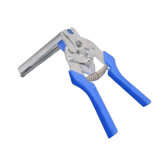 Giyblacko Type M Nail Ring Pliers Anti Slip Stainless Steel M Type Circlip Pliers With 600 Pcs Steel Rings Manual Clamp Wire Cage Fasten Plier For Animal Cages Wire Fencing