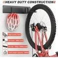 thumbnail image 3 of Bike Storage Rack, Wall Mount Bicycle Rack Vertical Bike Hanger for Garage, Home, 6 Bike Racks & 6 Helmet Hooks, Holds Up To 660lbs, 3 of 7