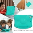 thumbnail image 4 of Kids Case for All Apple 7.9-Inch iPad Mini - Durable Shockproof EVA Plastic Hard Case with Sturdy Stand / Portable Handle, Lightweight Kid-Friendly Cute Football Cover for iPad Mini 5/4/3/2/1 (Mint), 4 of 5