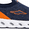 Navy/Orange, variant on Honeycomb Toddler, Little, and Big Kid Slip On Knit Sneakers