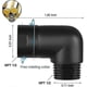 thumbnail image 4 of Hand Shower Elbow Adapter For 90 Degree Shower Arm Matte Black, 4 of 5