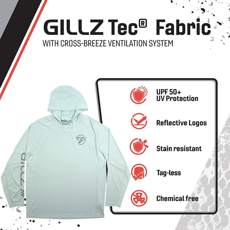 T-Shirt Pêche Homme Gillz Tournament Series V2 – Noir Camo – Manches Longues UV – Taille M