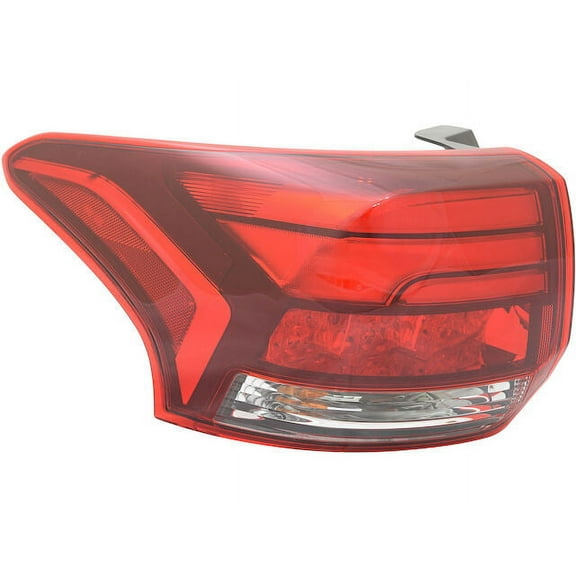 Left Driver Side Outer Tail Light Assembly - Compatible with 2017 - 2020 Mitsubishi Outlander 2018 2019
