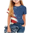 thumbnail image 5 of oelaio 4th of July T Shirts for Kids Girls Boys Novelty American Flag Patriotic Graphic Tees 250 Years Anniversary Short Sleeve Crewneck Tshirts Indenpendence Day Celebration Shirts Gold 5-6 Years, 5 of 6