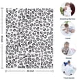 thumbnail image 4 of White and Gray Of Leopard Print Blanket,Comfortable Soft Flannel Throw Blanket,All Season,Warm Lightweight Blankets for Sofa Bed Couch Living Room Chair,30"x40", 4 of 4