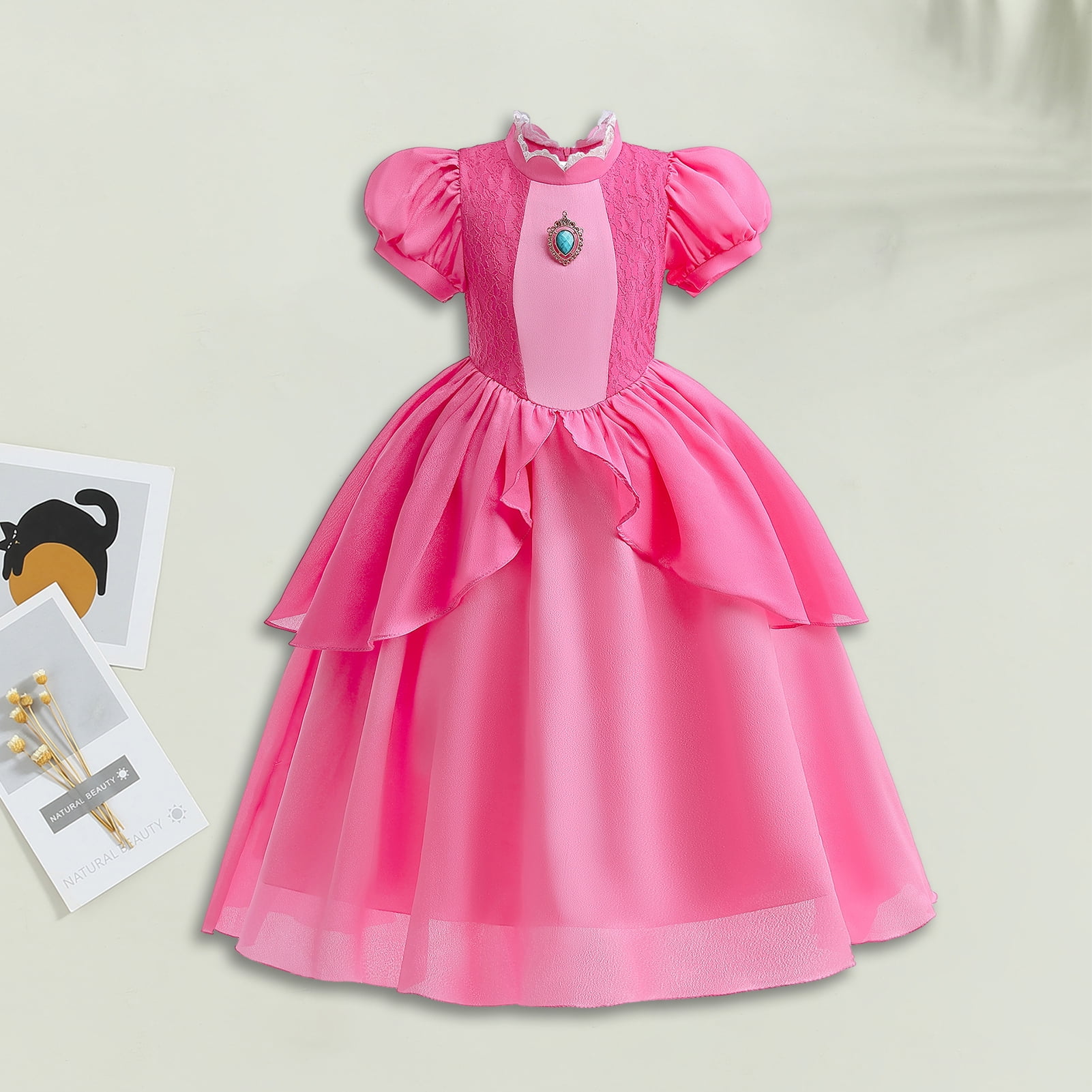 Walmart Vestido De La Princesa Peach Princesas Princess Peach