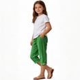 thumbnail image 5 of Posijego Girls Capri Pants Summer Casual Capris Pants Lightweight Cotton Linen Straight Leg Knee Length Pants with Pockets, 5 of 7