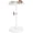White, variant on Round Adjustable Height Side Table Pedestal Accent Stand Multifunctional Nightstand For Multi Room Use