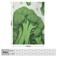 thumbnail image 4 of QZHH  Broccoli, Thickened Throw Blankets,Broccoli and Dots,Super Soft Flannel Cozy Blankets for Adults,Washable Lightweight Fuzzy for Sofa Bed Office,Green White, 4 of 6