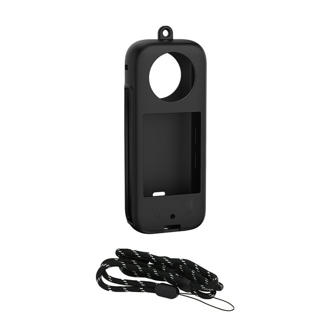 Seitruly Estuche protector de accesorios para cámara panorámica Estuches Puro Simple Cómodo Funda de piel Sin polvo para X3 Accesorios de cámara y óptica Negro