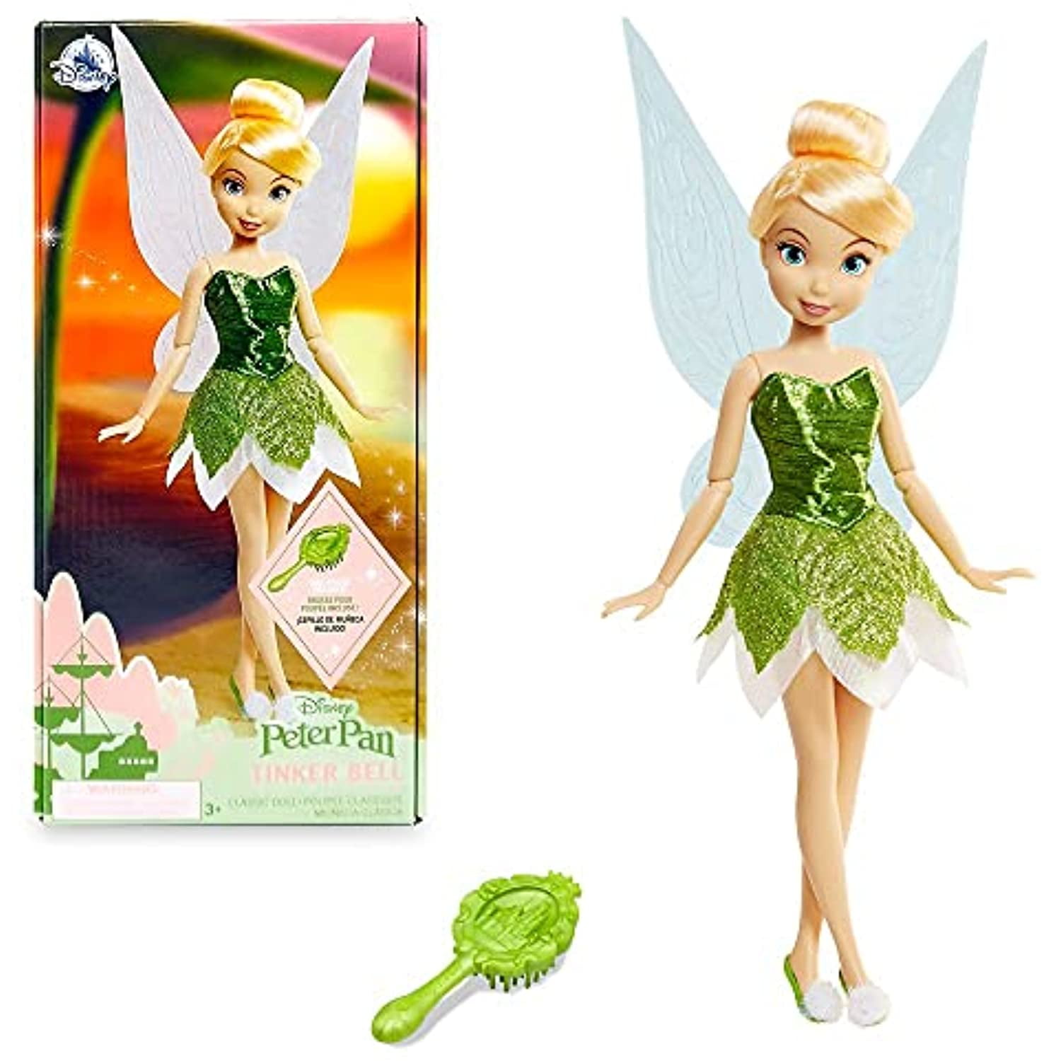 disney tinker bell classic doll - peter pan - 10 inches
