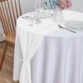 thumbnail image 6 of Beige Cheesecloth Table 10Ft Chiffon Table Runner 29X120 Inches Dusty Blue Table Runner For Wedding Baby Girl Bridal Shower Decorations, Household Antependium, 6 of 9