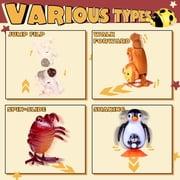 Wind Up Toys 25pcs Wind-up Animals Toys Assorted Animals Bulk Flipping Walking Jumping Clockwork Toy Party Favors Toy for Birthday Birthday Party Favors,Classroom Prizes,Treasure Box