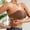Brown, variant on Women's Strapless Seamless Bra, Nylon Stretch Support Bra with Side Hook-and-Eye Closure, No- Push-Up Bralette for Wedding/Strapless Dresses, 7 Colors, Sizes S-XL