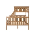 thumbnail image 4 of Max & Lily Solid Wood Twin XL over Queen Bunk Bed for Kids, Pecan, 4 of 13