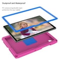 thumbnail image 3 of Dteck for Samsung Galaxy Tab A8 Case 10.5 Inch 2022 SM-X200/X205/X207, EVA Shockproof Rotate Handle Folding Stand Heavy Duty Protective Cute Cover for Boys Girls, Rose, 3 of 6