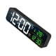 thumbnail image 1 of Reloj despertador AM/PM, reloj de noche, 5 niveles de brillo, decoración de mesa para dormitorio y hogar negro, 1 of 2