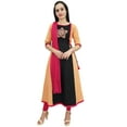thumbnail image 1 of Atasi Designer Embroidery Peach Cotton A-Line Kurti Ethnic Women's Clothing - 6, 1 of 6