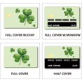 thumbnail image 4 of Clover Credit Card Skin Debit Card Skin Debit Card Stickers Covers No Bubble Slim Small Chip Personalized Bank Card Protecting Decals Removable Transportation Key Card Green 7.3x5.4Inch, 4 of 6