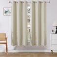 thumbnail image 1 of Cortinas Joydeco 2 Paneles Térmicas Aislantes 94x183 cm Beige, 1 of 9