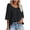 Black, variant on TIHLMK Women's Tops, Tees & Blouses Fashion Women Summer Casual Loose Short Sleeve Pullove Solid Blouse T-Shirt Khaki