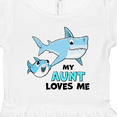 thumbnail image 4 of Inktastic My Aunt Loves Me with Cute Sharks Girls Toddler Dress, 4 of 5