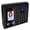 All-black English-style US standard power supply, variant on Standalone Facial Recognition and Fingerprint Time Attendance Machine with Angled Body, Electronic Employee Punch Clock with USB Drive Download for Office Business